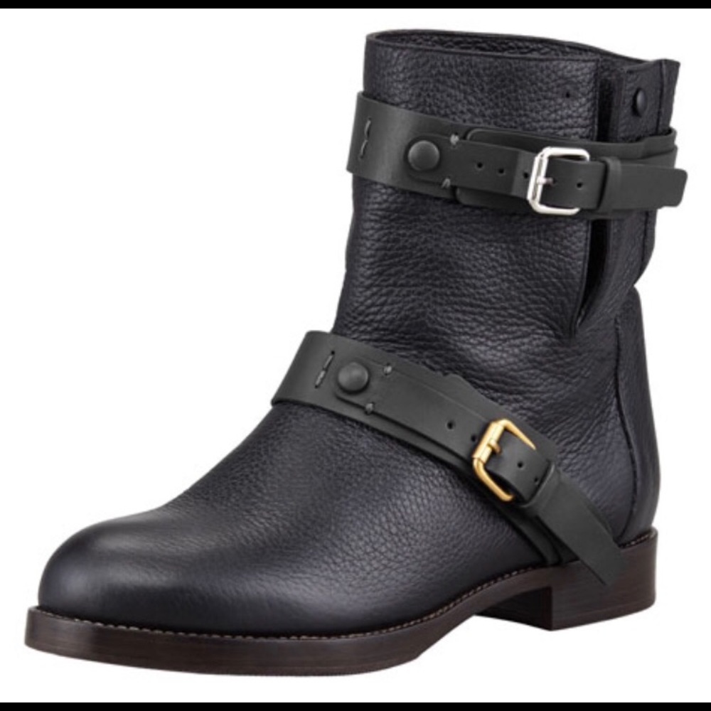 ❌SOLD❌ Chloe Double buckle Moto boot
